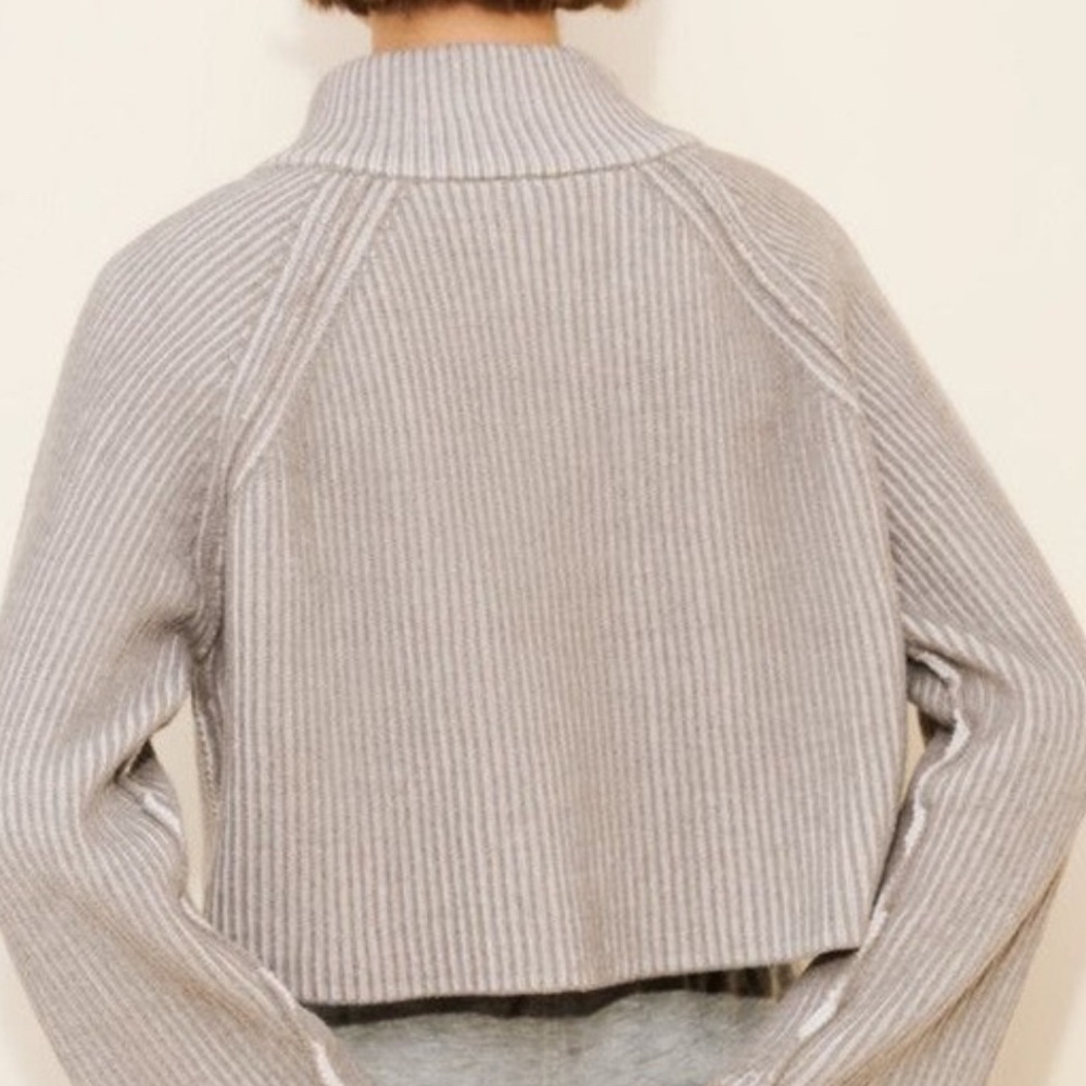 Free People Greta Half Zip Sweater - Picture 3 of 4